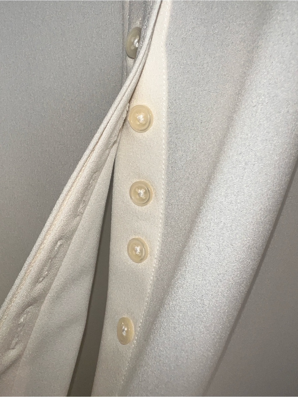 “The Signature Shirt”, Cream blouse, No Gape technology (Retail $160) - Picture 9 of 11